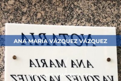 Notaría Ana María Vázquez Vázquez (Barcelona)