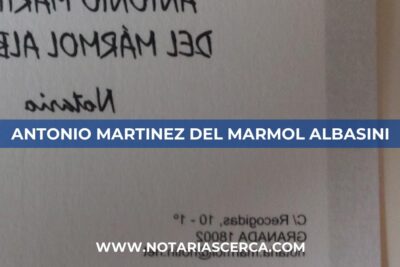 Notaría Antonio Martinez del Marmol Albasini (Granada)