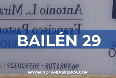 Notaría Bailén 29 (Alicante)