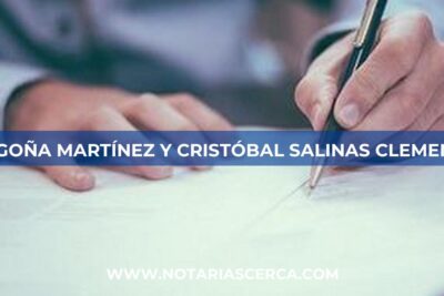 Notaría Begoña Martínez y Cristóbal Salinas Clemente (Almería)