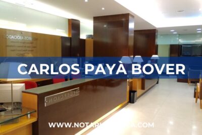 Notaría Carlos Payà Bover (Orba)