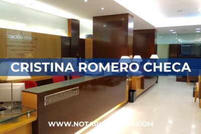 Notaría Cristina Romero Checa (Teruel)