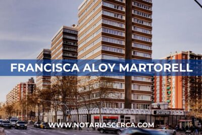 Notaría Francisca Aloy Martorell (Barcelona)