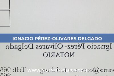 Notaría Ignacio Pérez-Olivares Delgado (Benidorm)