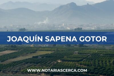 Notaría Joaquín Sapena Gotor (Albaida)