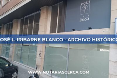 Notaría JOSÉ L. IRIBARNE BLANCO - ARCHIVO HISTÓRICO (Lleida)