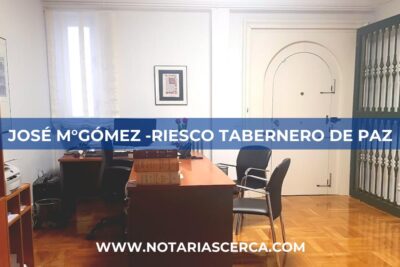 Notaría José M°Gómez -Riesco Tabernero de Paz (Salamanca)