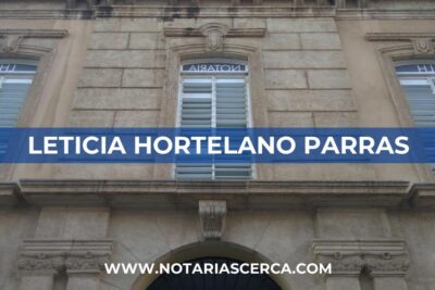 Notaría Leticia Hortelano Parras (Almería)