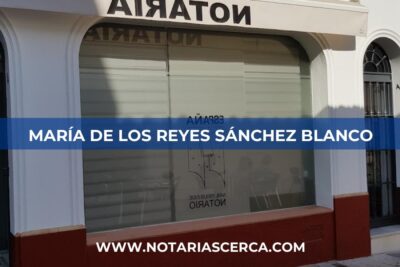 Notaría María de los Reyes Sánchez Blanco (Almonte)