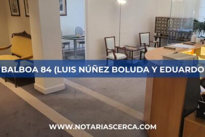 Notaría Nuñez de Balboa 84 (Luis Núñez Boluda y Eduardo Hijas Cid) (Madrid)