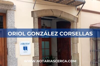 Notaría Oriol González Corsellas (Caldes d'Estrac)